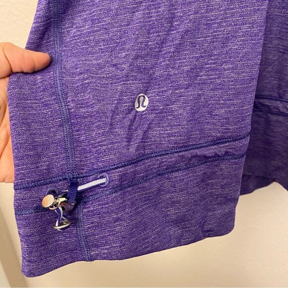 Lululemon purple Rest Less Heathered Bruised Berry Wee Stripe cinched tank 10 - Picture 5 of 10